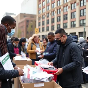 Residents of Baltimore engaging in harm reduction efforts during an overdose crisis.