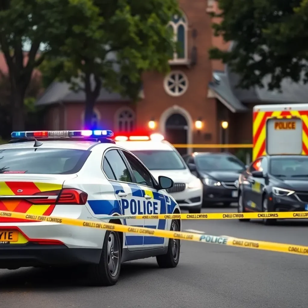Police responding to a suspicious package incident in Baltimore County