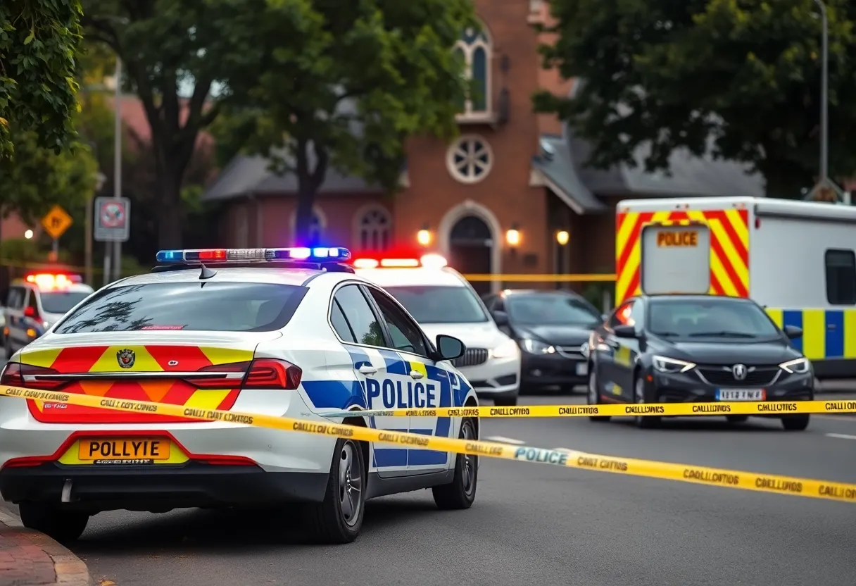 Police responding to a suspicious package incident in Baltimore County