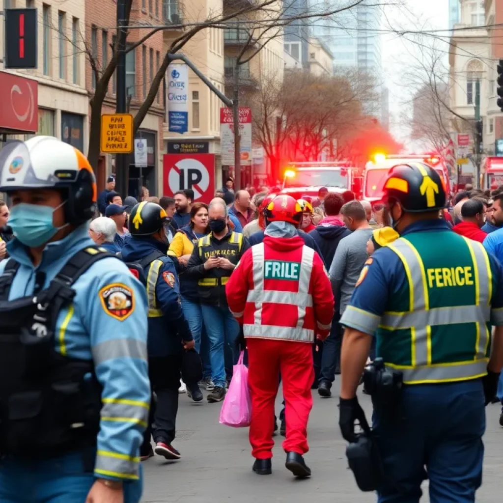 Emergency responders assisting individuals during a mass overdose in Baltimore.