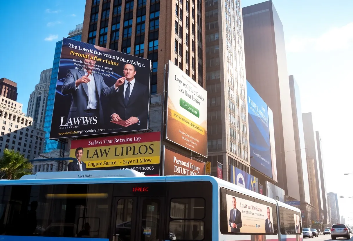 Billboards and transit ads for personal injury lawyers in Philadelphia