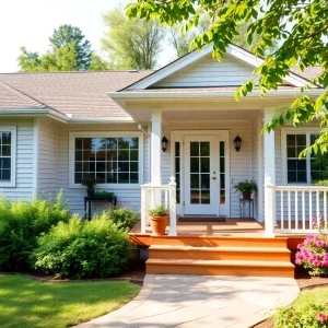 Exterior view of a ranch-style home in West Yarmouth