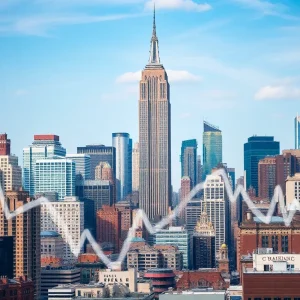 City skyline depicting real estate market trends