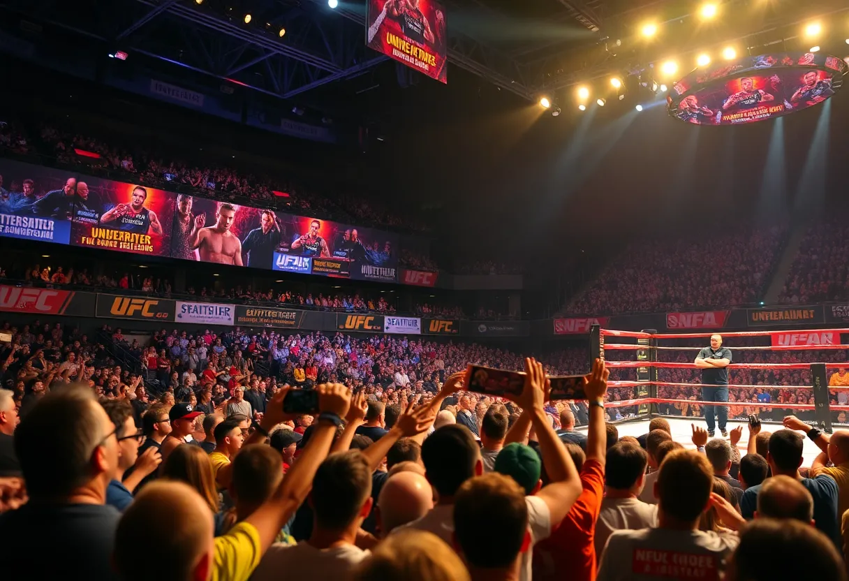 Mixed martial arts fight at UFC 318 event
