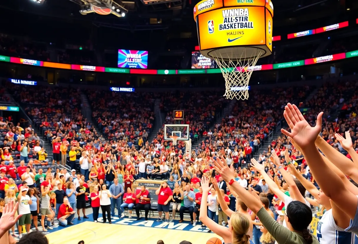 Vibrant atmosphere at the WNBA All-Star Game in Indianapolis