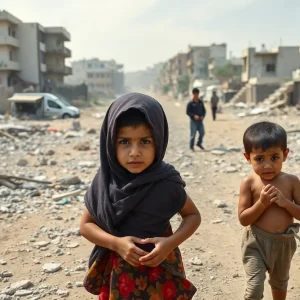 Desolate scene of hunger and malnutrition in Gaza