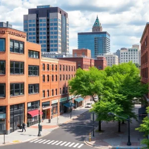 Cityscape of Baltimore emphasizing business development
