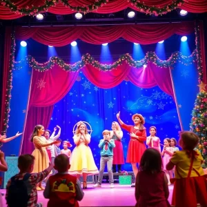 Colorful poster of Baltimore Center Stage fall family entertainment shows