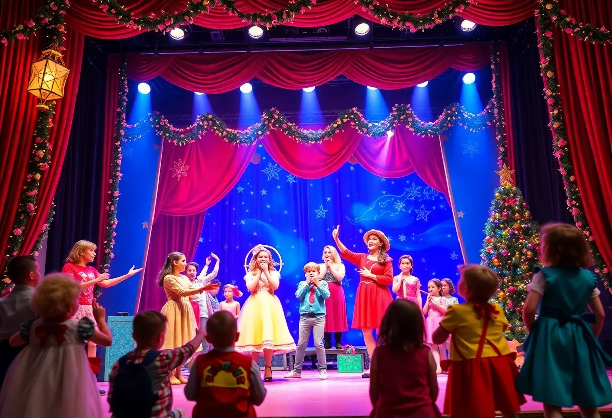 Colorful poster of Baltimore Center Stage fall family entertainment shows