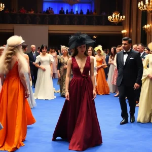 Guests in diverse historical fashion at the Baltimore MET Gala 2025