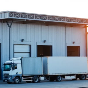 Newly expanded steel distribution facility at Tradepoint Atlantic
