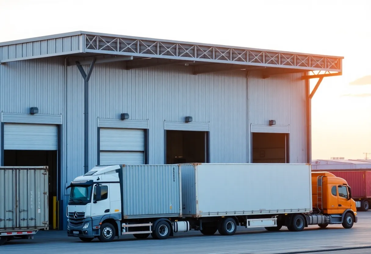 Newly expanded steel distribution facility at Tradepoint Atlantic