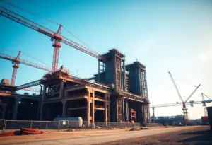 Construction of a steel manufacturing facility in Baltimore County