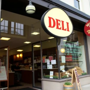 Exterior view of Chopped Broadway Bodega & Deli in Baltimore
