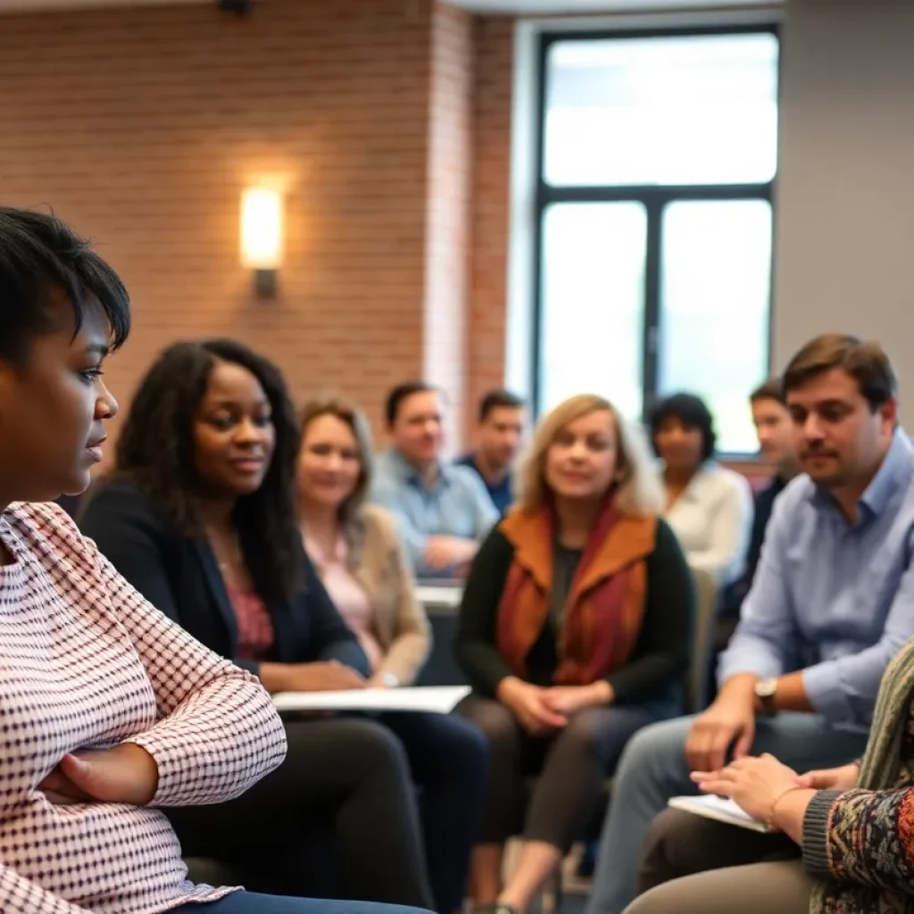 Community members advocating for developmental disabilities services