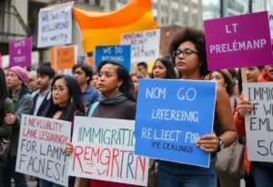 Community members rally for local leadership support in Des Moines