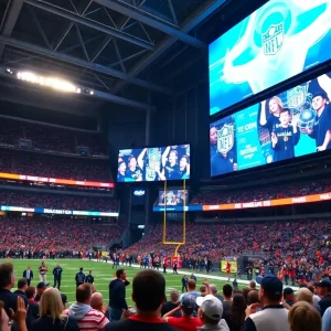 High-resolution digital signage at M&T Bank Stadium showcasing engaging content