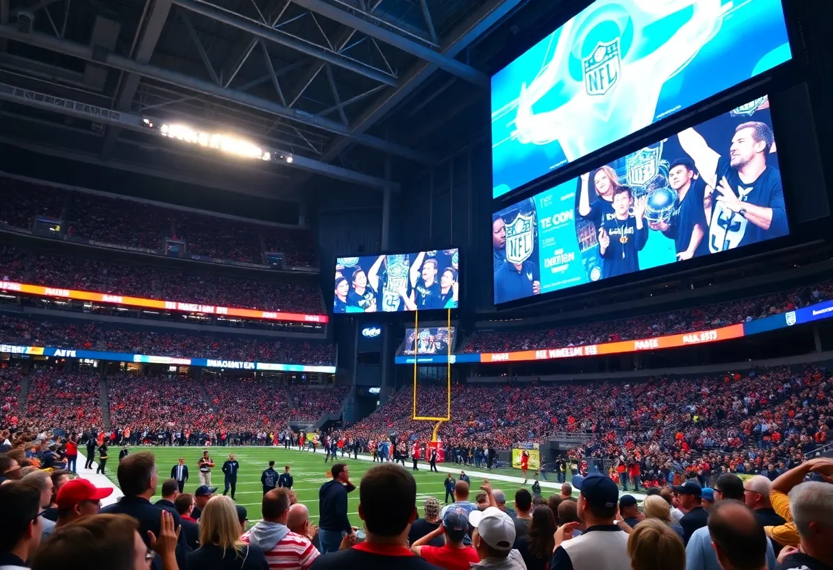 High-resolution digital signage at M&T Bank Stadium showcasing engaging content