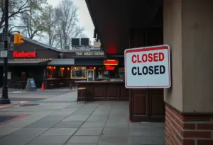 Closed bar and restaurant in Towson, Maryland