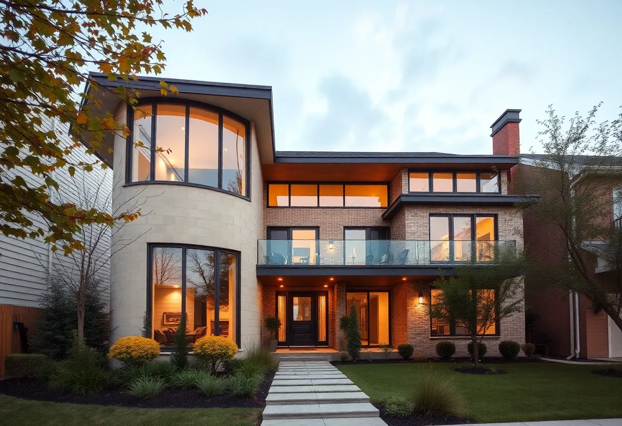 Beautiful home design in Baltimore with modern architecture