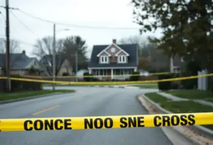 Police scene in Timonium following murder-suicide incident