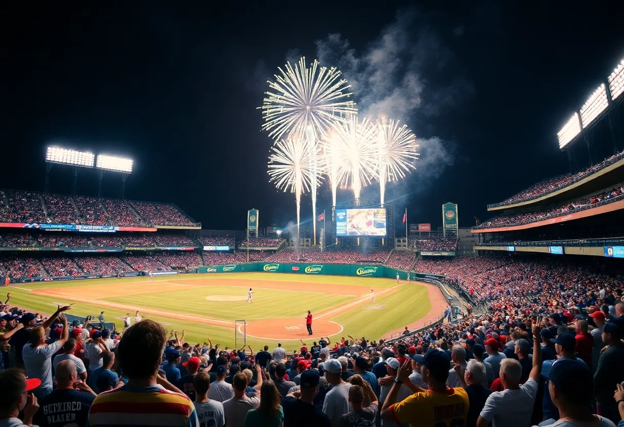 Baltimore Orioles fans celebrating during a game