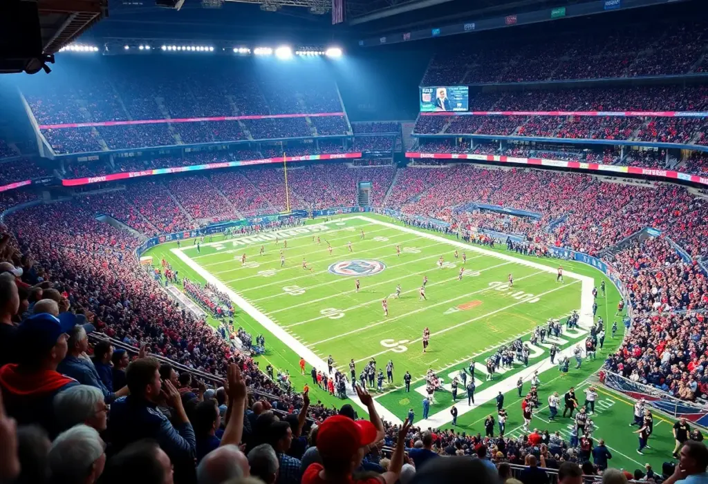 Fans cheering at Ravens vs. Chiefs NFL game