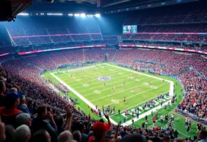 Fans cheering at Ravens vs. Chiefs NFL game