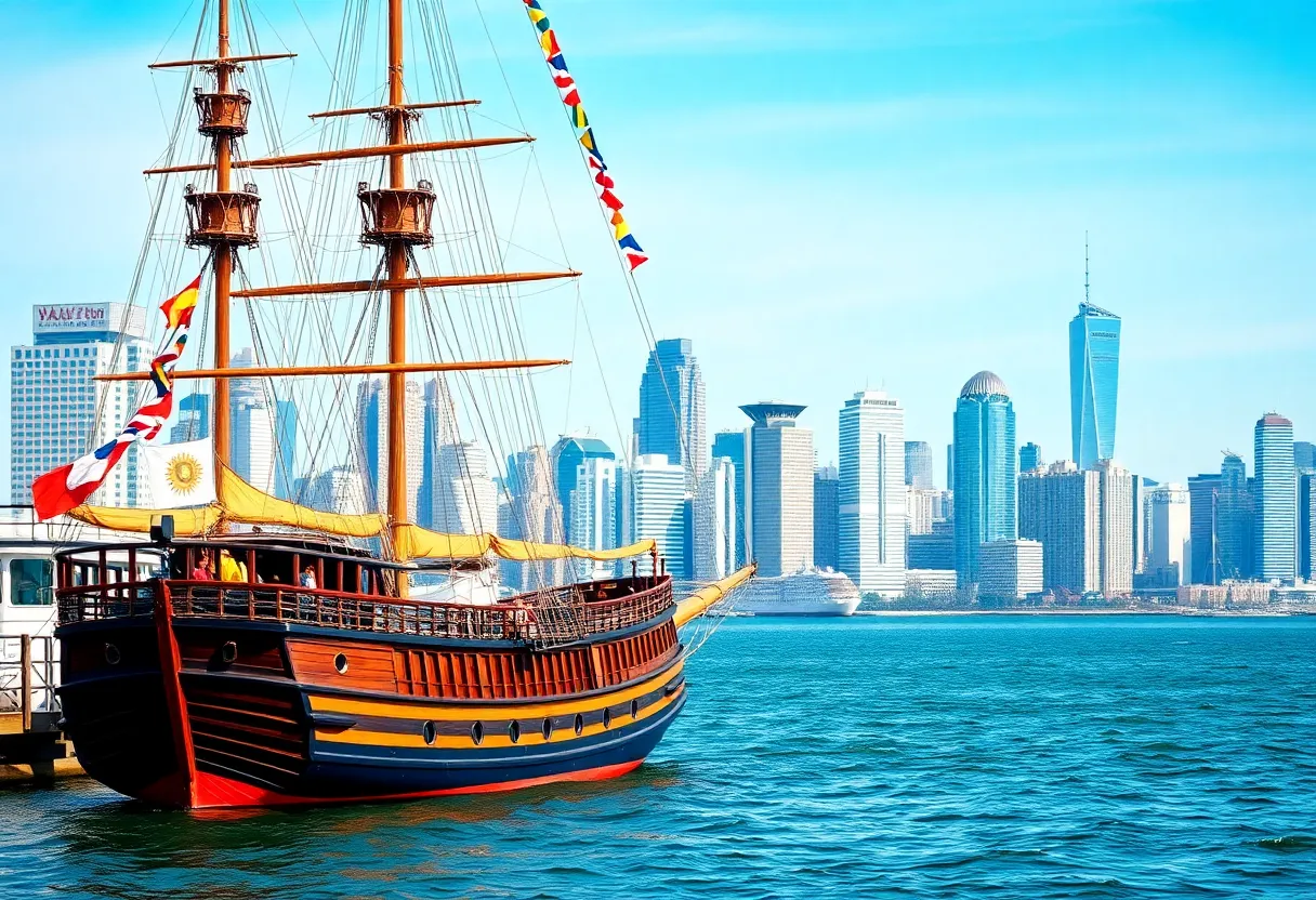 ARA Libertad, tall ship of the Argentinian Navy, docked in Baltimore
