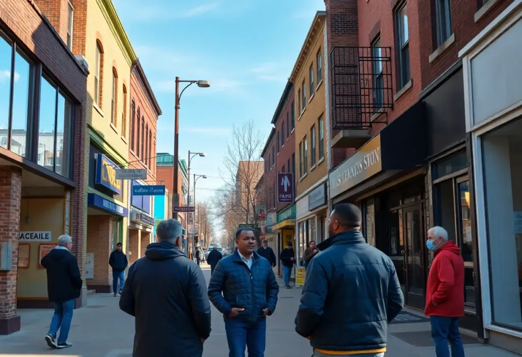 Vacant storefronts along Baltimore Avenue in Philadelphia