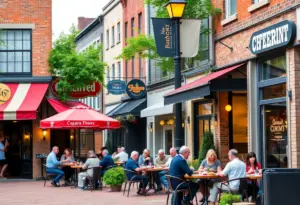 People dining at various restaurants in Baltimore County.