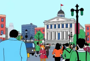 Courthouse in Baltimore symbolizing legal action