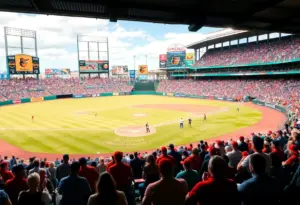 Fans enjoying a Baltimore Orioles game at the stadium