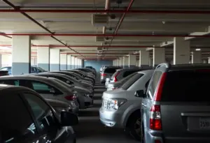 Parking garage in Baltimore highlighting potential security risks for vehicles
