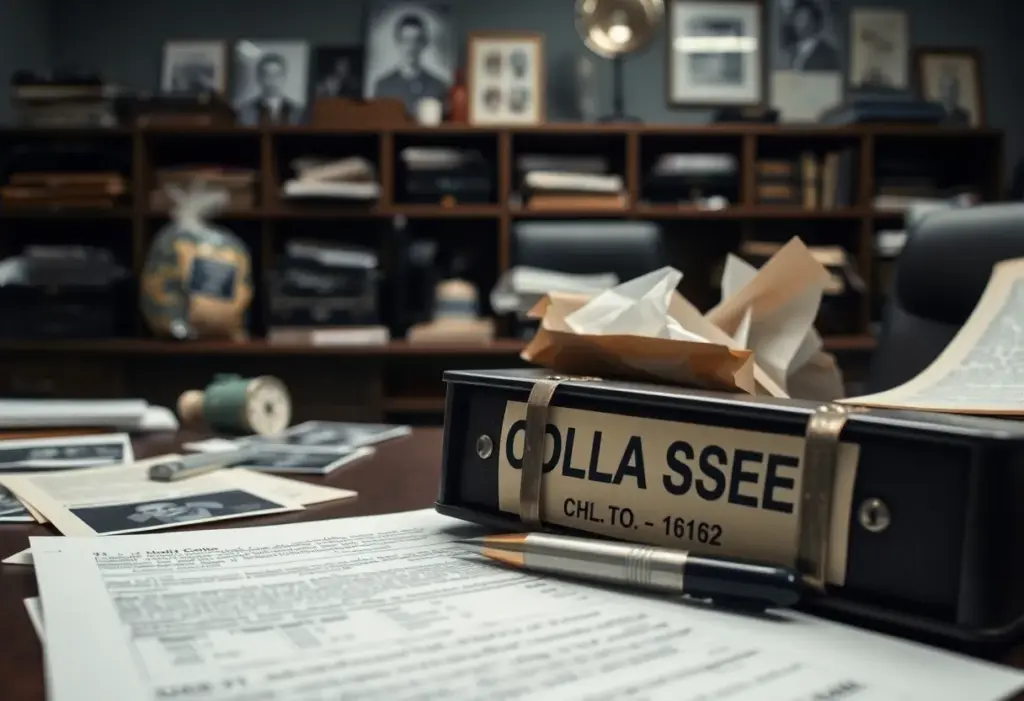 Cold case investigation at a Baltimore police station.
