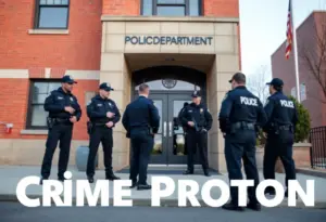 Police officers working together in Baltimore for public safety.