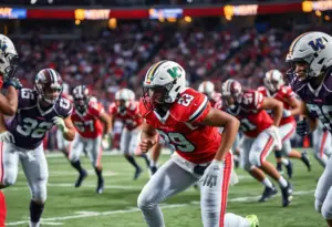 Baltimore Ravens football game scene