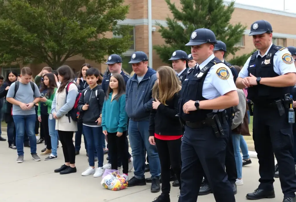 Baltimore student incident with police presence