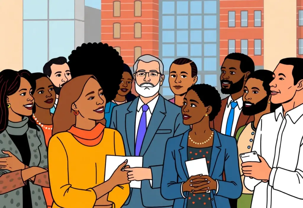 Community leaders discussing economic initiatives at Baltimore Together Summit