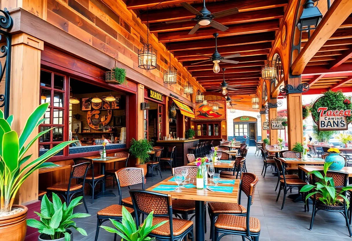 Outdoor seating area of Chilango's Tequila Bar & Grill in Baltimore