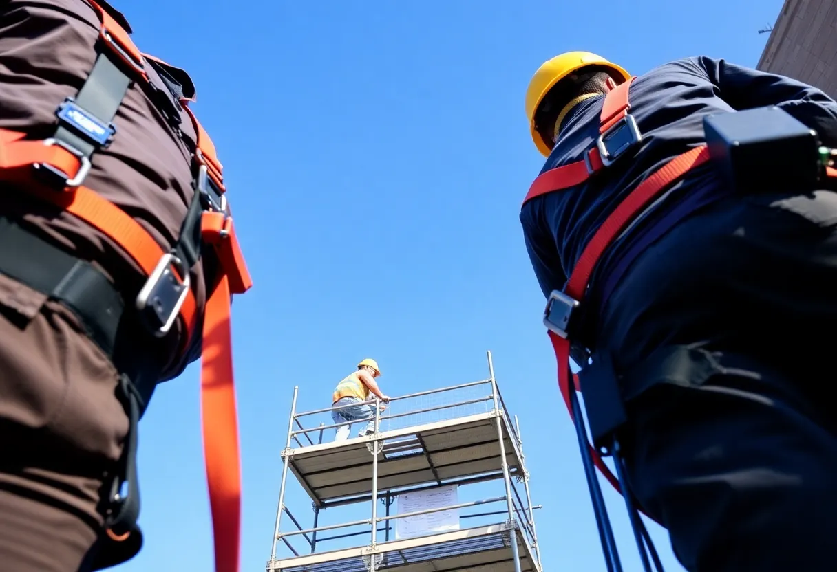 Safety equipment at a construction site