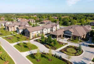 Emerson Lakes senior living community under construction.