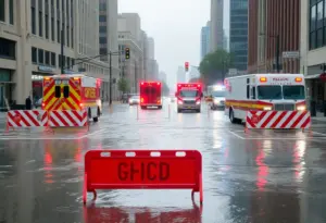 Emergency response during flooding in Louisville