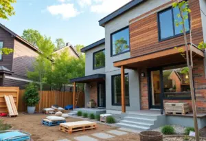 Sustainable home building in Baltimore with modern technology.