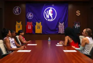 Visual representation of WNBA contract negotiations