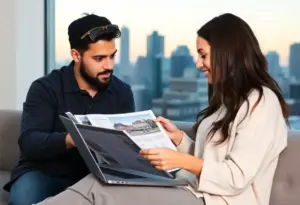 First-time home buyer researching real estate listings in Baltimore.