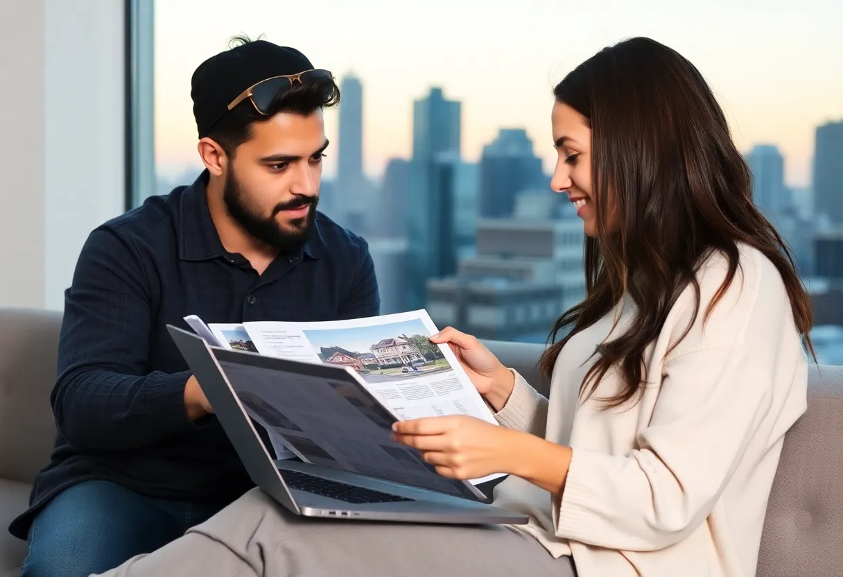 First-time home buyer researching real estate listings in Baltimore.
