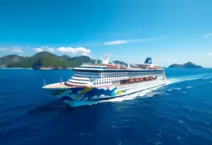 Cruise ship promoting Black Friday deals.