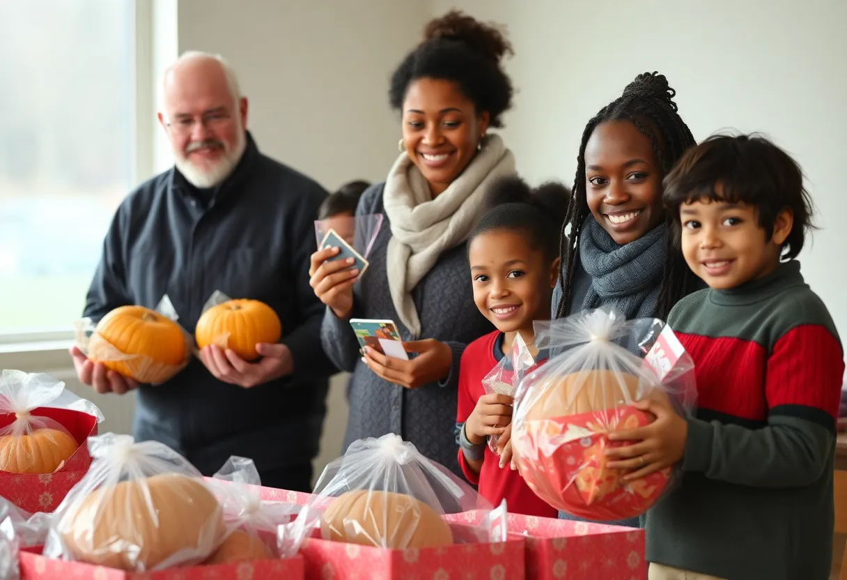 Families receiving help for Thanksgiving meals in Baltimore