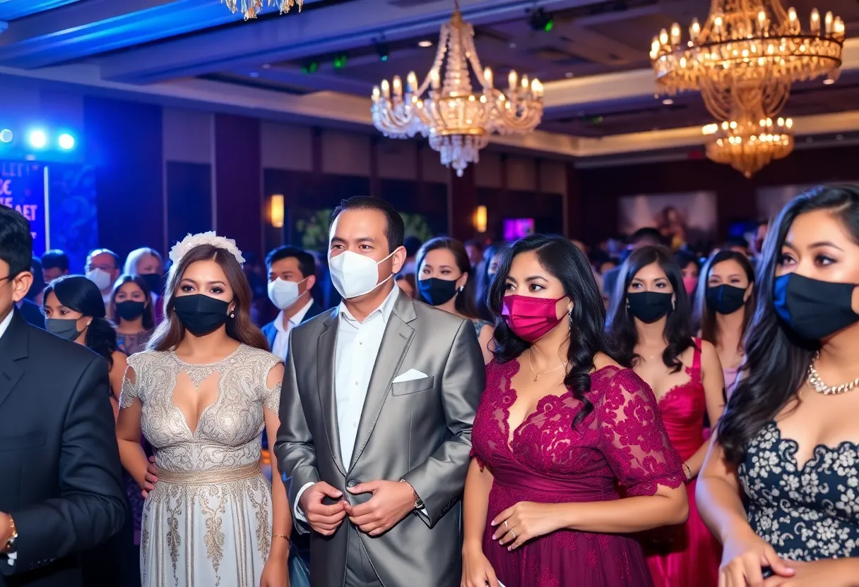 Guests at the UNCF Masked Ball celebrating education and scholarships